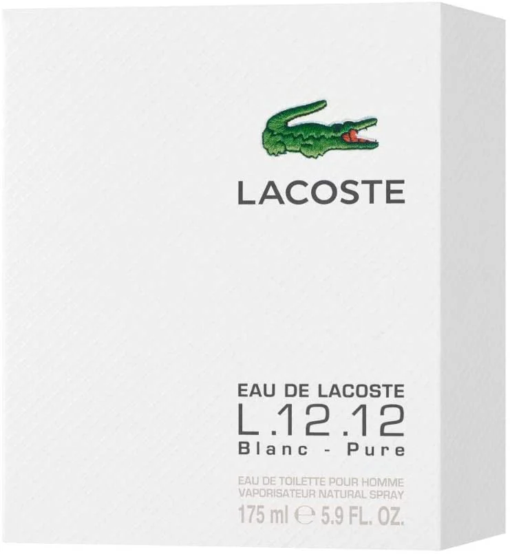 Lacoste Eau De Lacoste L.12.12 Blanc for Men, 5.9 oz EDT Spray. - Image 2