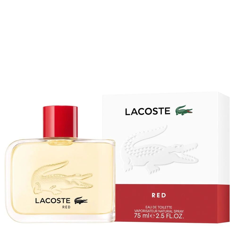 Lacoste Red For Men EDT 75ml - Image 2