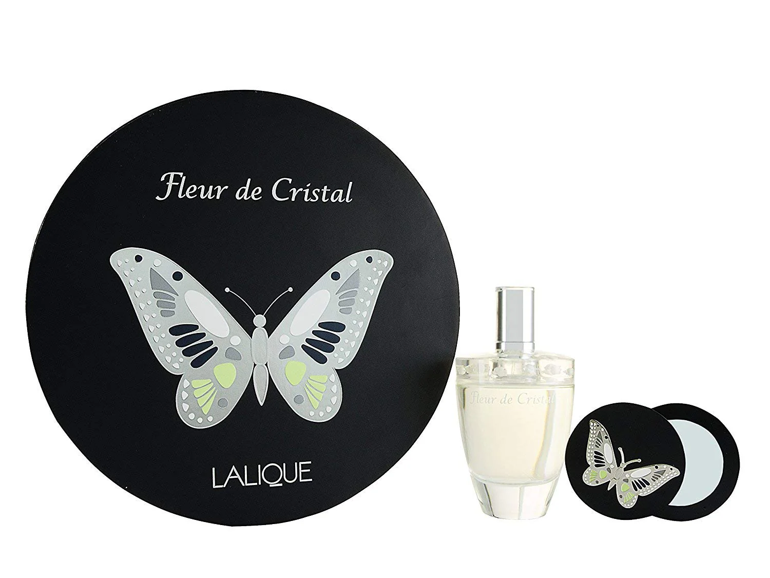 LALIQUE FLEUR DE CRYSTAL FOR WOMEN EDP 100ML+MIRROR SET