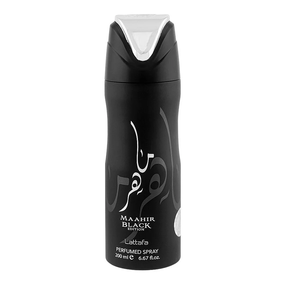 Lattafa Black Edition Deo Perfumed Spray For Women 200ml