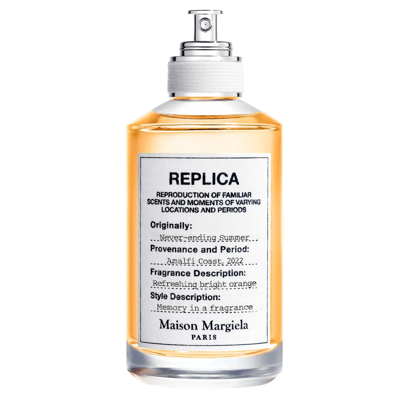 Maison Margiela Replica Never-Ending Summer Eau De Toilette For Unisex - Citrus Gourmand Perfume 100ml