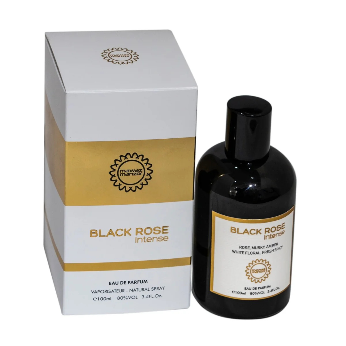 Mawaz Black Rose Intense Perfume For Unisex Edp 100ml