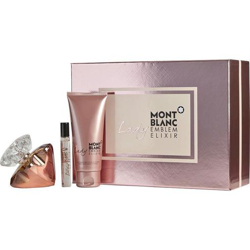 Mont Blanc Lady Emblem Elixir Set (L) EDP 75ml + Body Lotion 100ml + EDP 7.50ml -