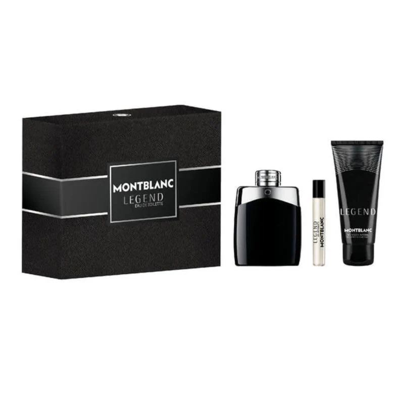 Mont Blanc Legend For Men Set EDT 100ml + EDT 7.5ml + All Over Shower Gel 100ml - Image 2