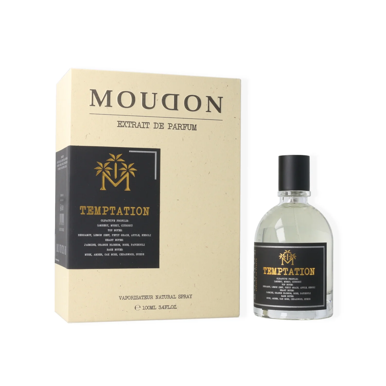 Moudon Temptation Extrait De Parfum For Unisex 100ml
