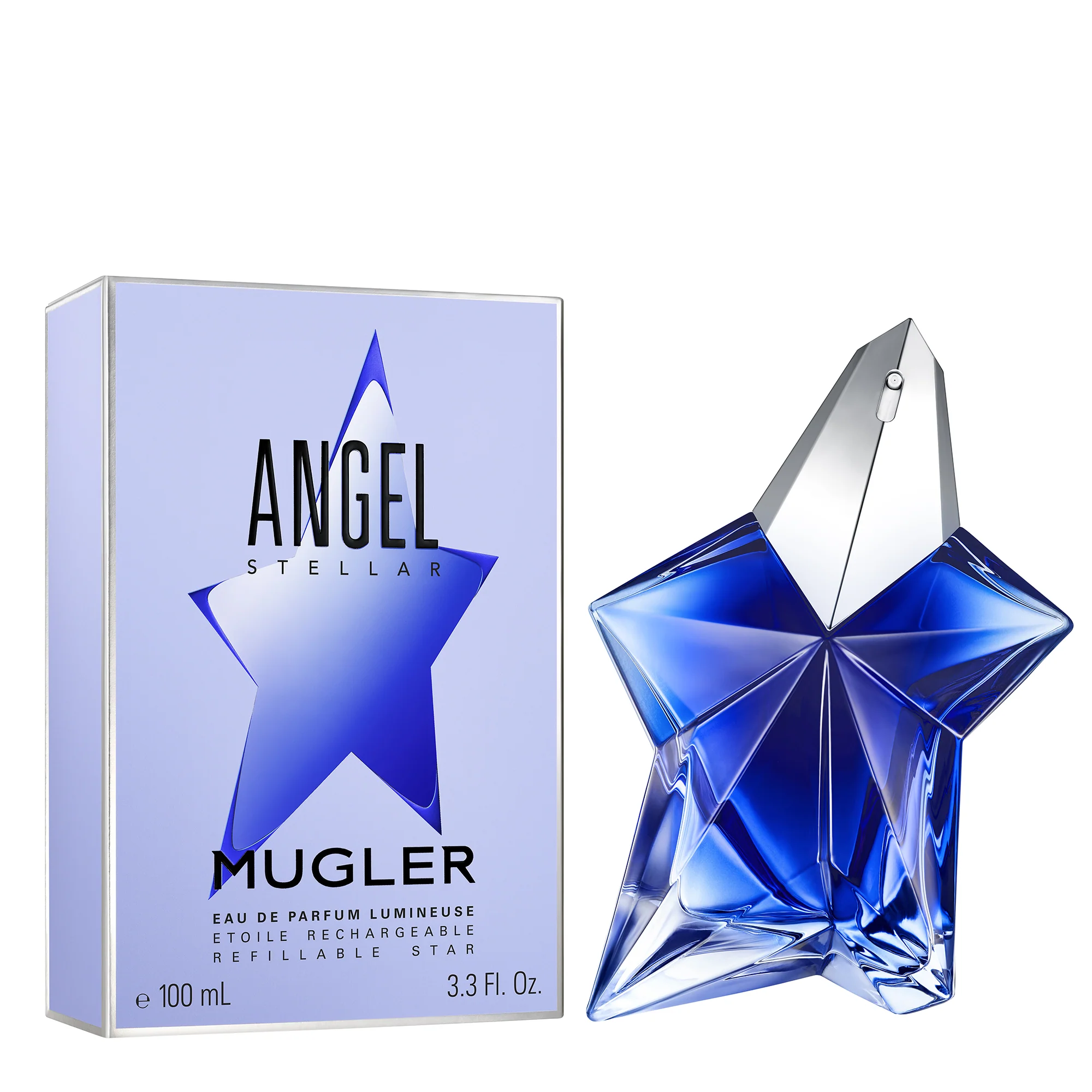 Mugler Angel Stellar Eau De Parfum For Women Lumineuse - Amber Vanilla Perfume 100ml Refillable - Image 3