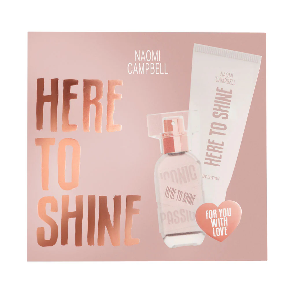 Naomi Campbell Here To Shine For Women Set EDT 15ml + Body Lotion 50ml - Image 2