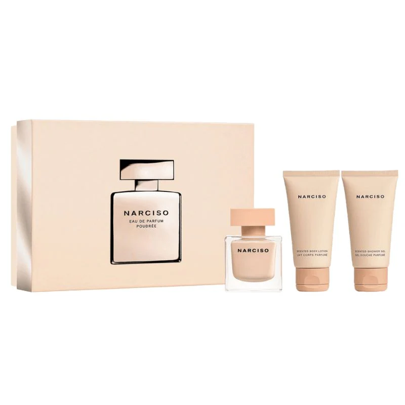 Narciso Rodriguez Narciso Poudree For Women Set EDP 50ml+Scented Body Lotion 50ml+ Scented Shower Gel 50ml - Image 2