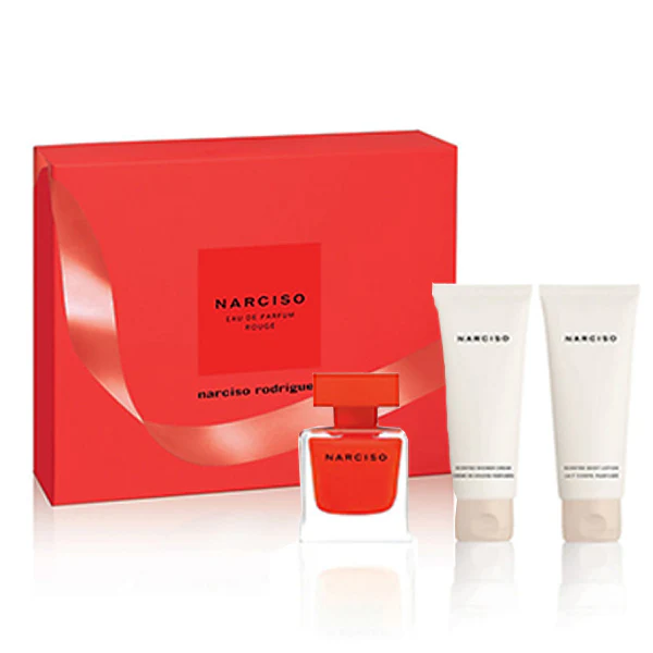 Narciso Rodriguez Narciso Rouge For Women EDP 50ml+ 75ml Shower Cream+ 75ml Body lotion Set
