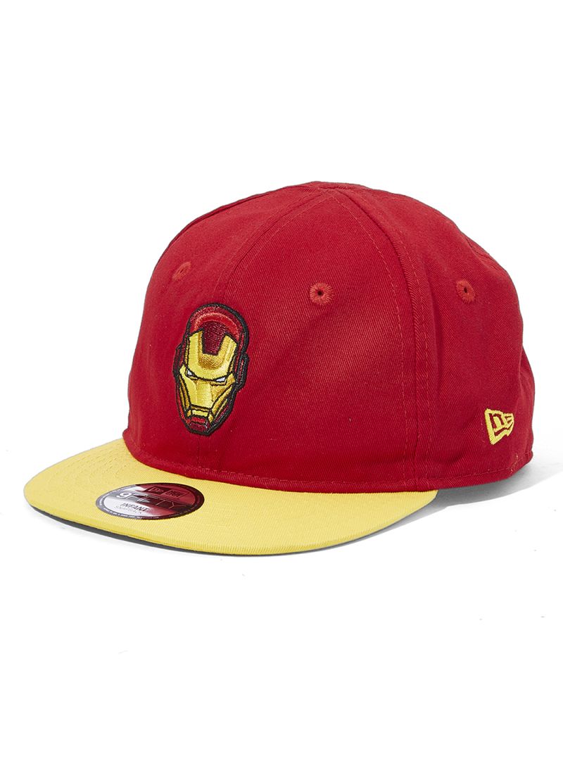 New Era 9fifty Ironman Snapback Cap For Infants, Red, Age 0-2yrs - Image 3