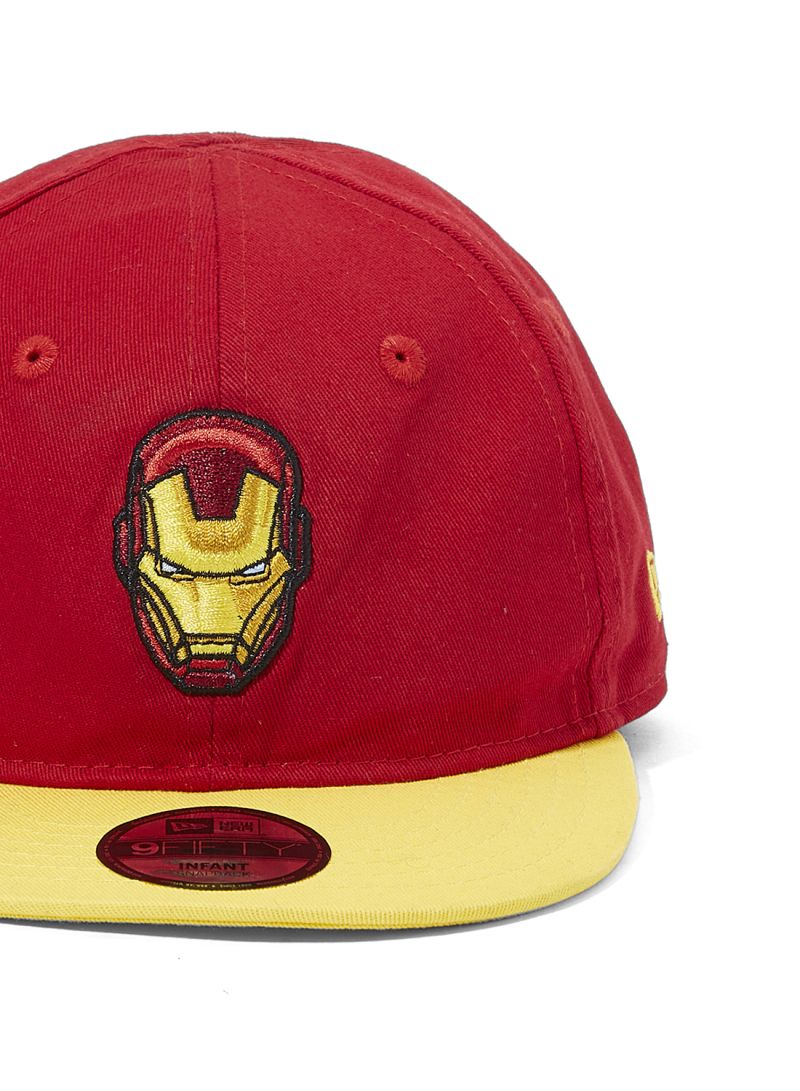 New Era 9fifty Ironman Snapback Cap For Infants, Red, Age 0-2yrs - Image 4