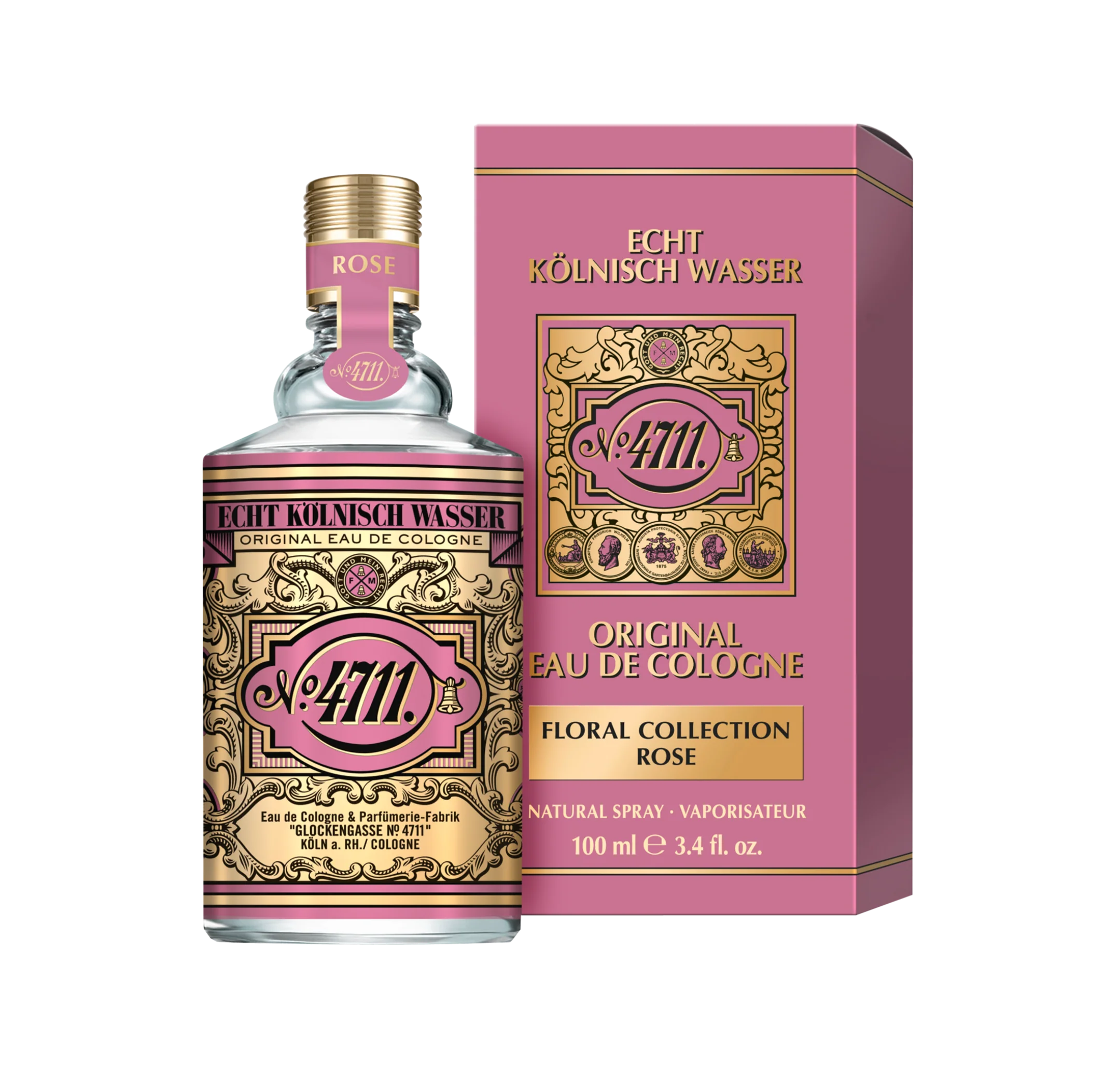 No. 4711 Echt Kolnisch Wasser Floral Collection Rose Original Edc For Unisex - Floral Woody Musk Perfume 100ml - Image 2