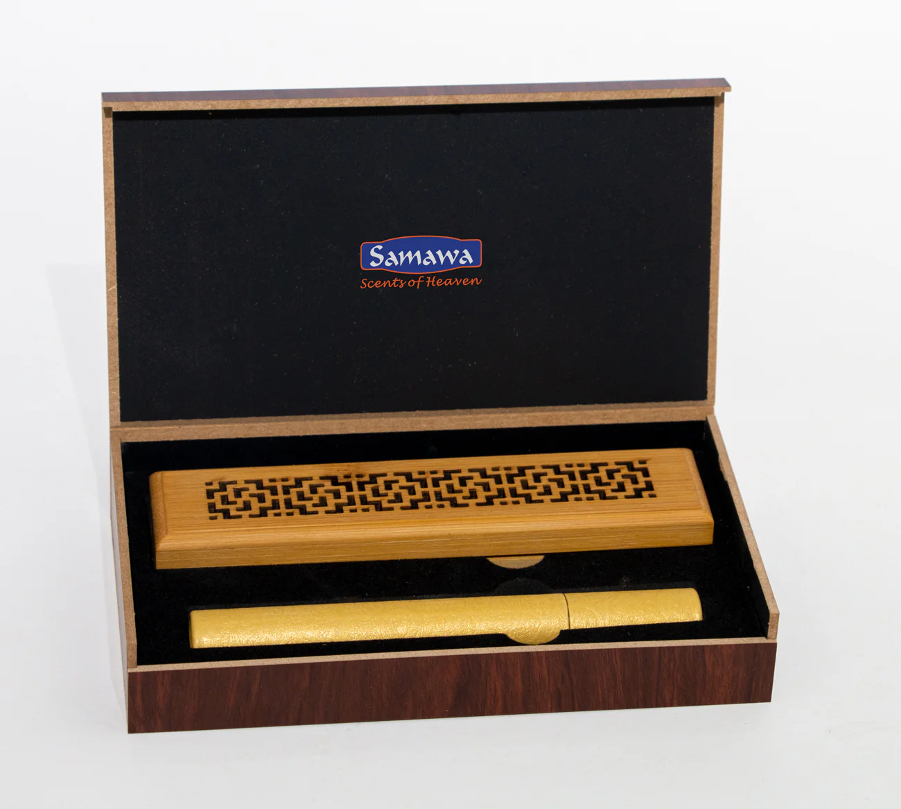 Oud Bakhoor Incense Sticks with Wooden Box Incense Burner - Image 2