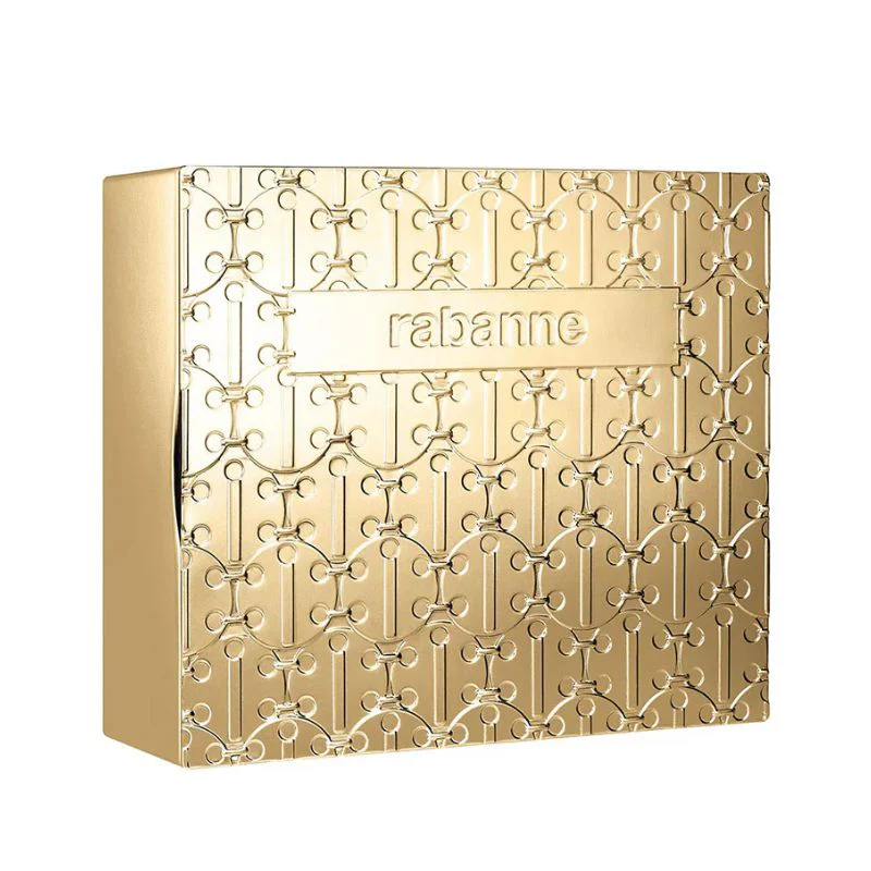 Paco Rabanne Million Gold For Women Set EDP 90ml Refillable + EDP 10ml Travel Spray + Body Lotion 100ml - Image 3