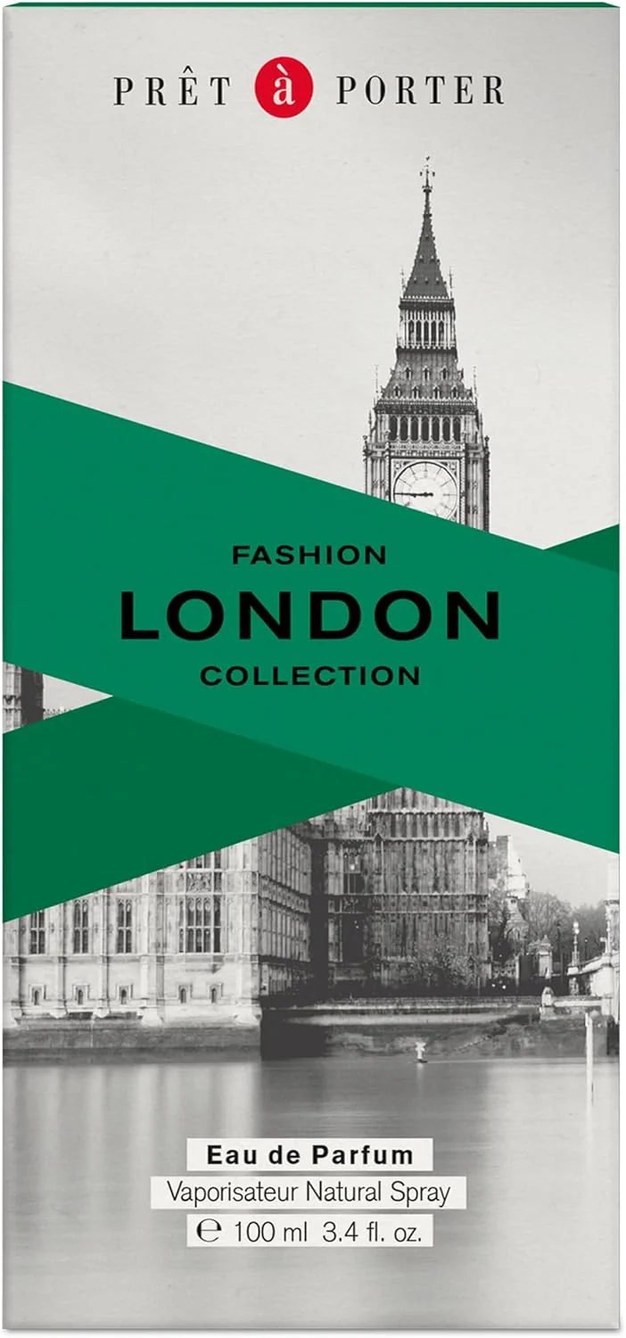 Pret A Porter Fashion Collection London Eau De Parfum For Men - Woody Aromatic Perfume 100ml - Image 2