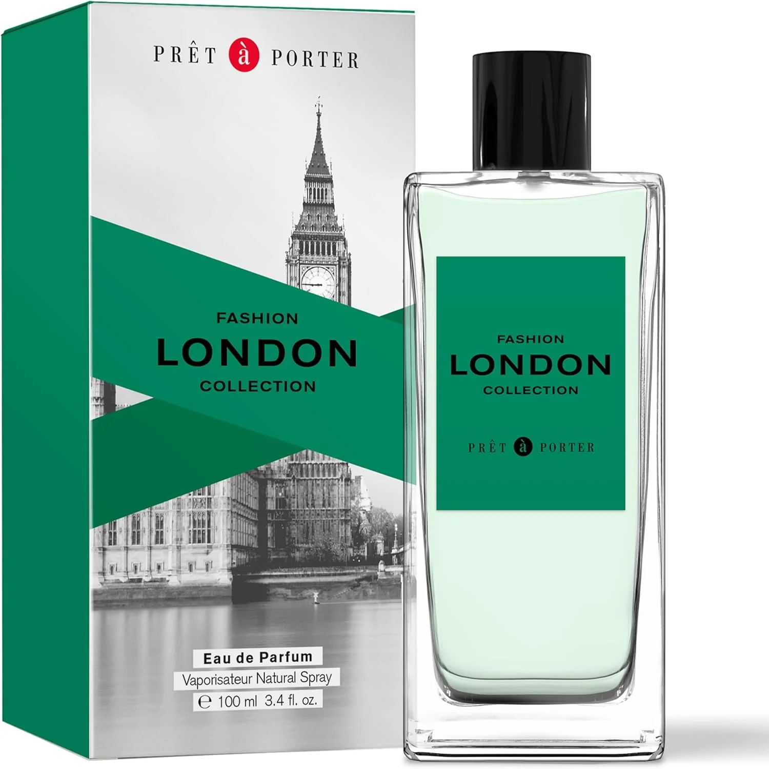 Pret A Porter Fashion Collection London Eau De Parfum For Men - Woody Aromatic Perfume 100ml - Image 3