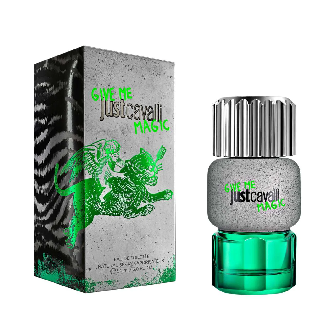Roberto Cavalli Just Cavalli Give Me Magic Eau De Toilette For Men - Woody Spicy Perfume 90ml - Image 2