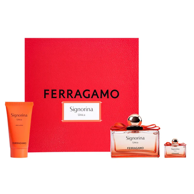 Salvatore Ferragamo Signorina Unica For Women Set EDP 100ml + EDP 5ml + Body Lotion 50ml - Image 2