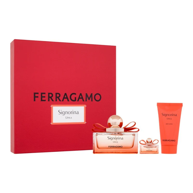 Salvatore Ferragamo Signorina Unica For Women Set EDP 100ml + EDP 5ml + Body Lotion 50ml - Image 5