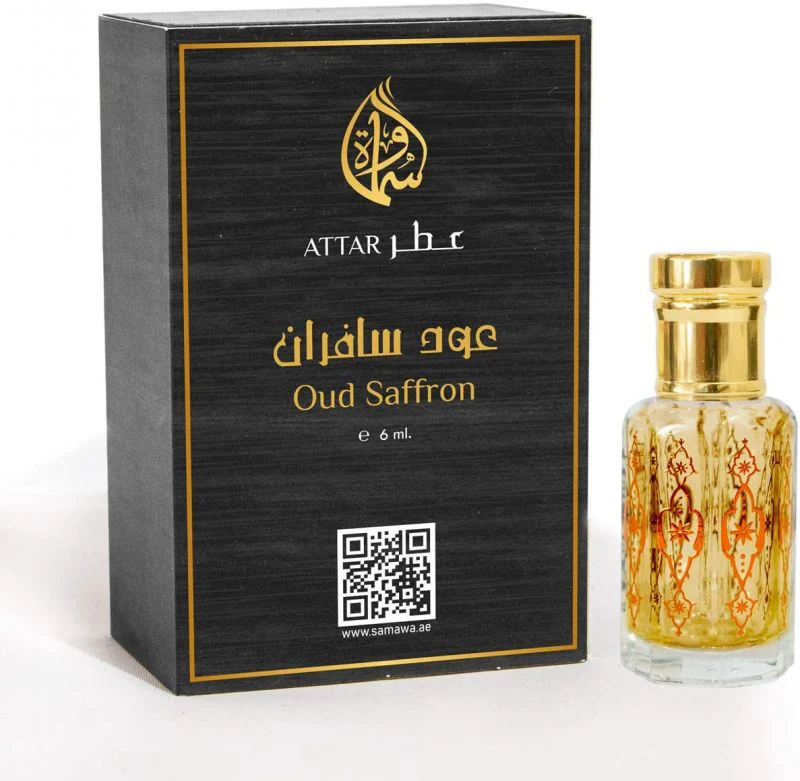 Samawa Oud Saffron Attar- Concentrated Perfume Oil For Unisex-6ml - Image 2