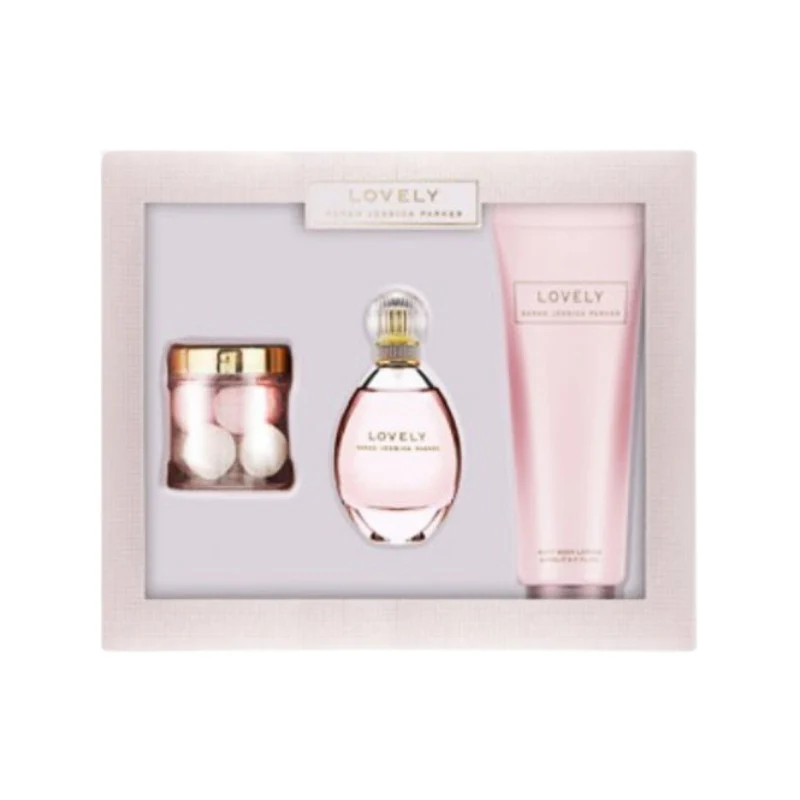 Sarah Jessica Parker Lovely For Women Set EDP 100ml + Soft Body Lotion 200ml + Scented Bath Bombs 70g - Image 2