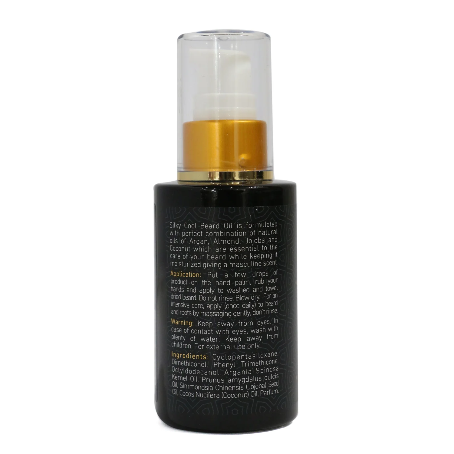 Silky Cool Natural Beard Oil 60ml - Image 2