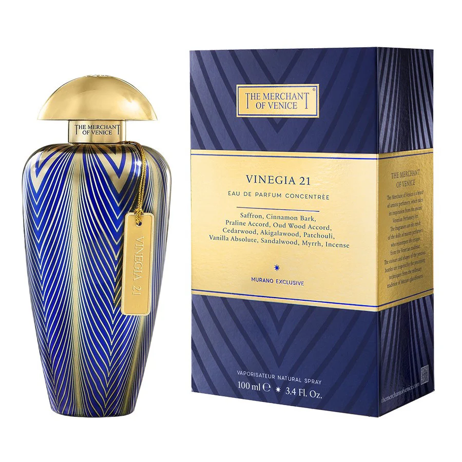The Merchant Of Venice Murano Exclusive Vinegia 21 Perfume For Unisex EDP Concentree 100ml