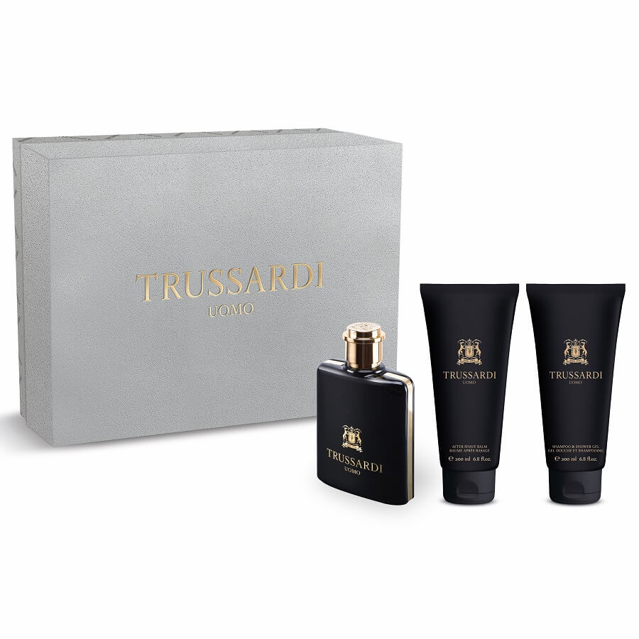 Trussardi Uomo For Men Set EDT 100ml + Aftershave Balm 200ml + Shampoo & Shower Gel 200ml - Image 2