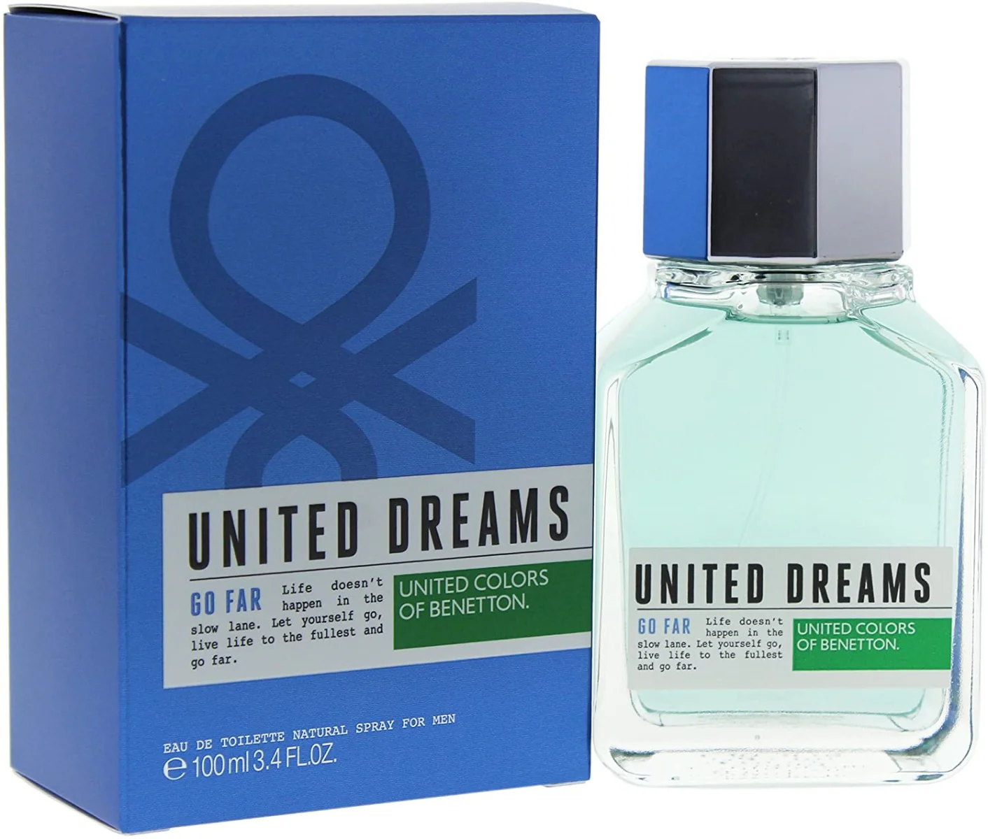 United Colors of Benetton United Dreams Go Far by United Colors of Benetton for Men - 100 ml - EDT Spray