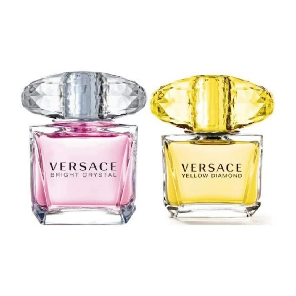 Versace (Bright Crystal + Yellow Diamond) For Women EDT 2x30ml Twin- Individual Pack