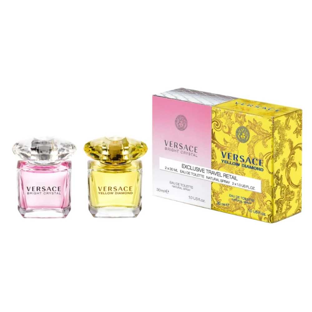 Versace (Bright Crystal + Yellow Diamond) For Women EDT 2x30ml Twin- Individual Pack - Image 2