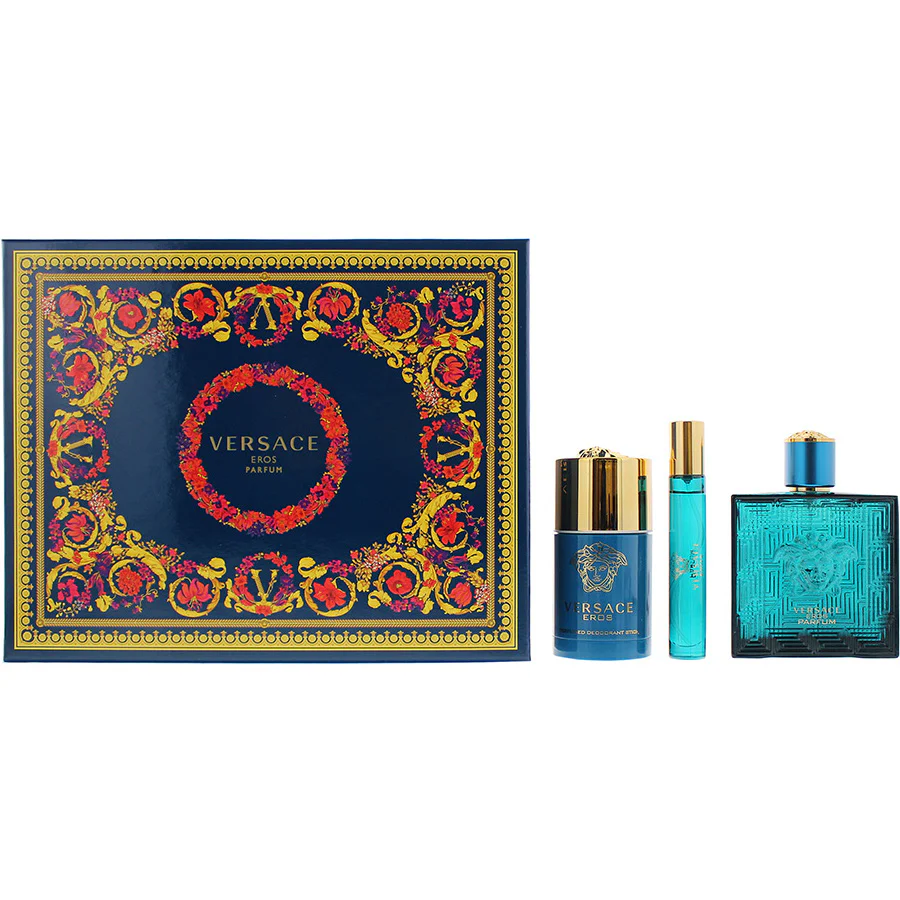 Versace Eros Parfum Gift Set For Men