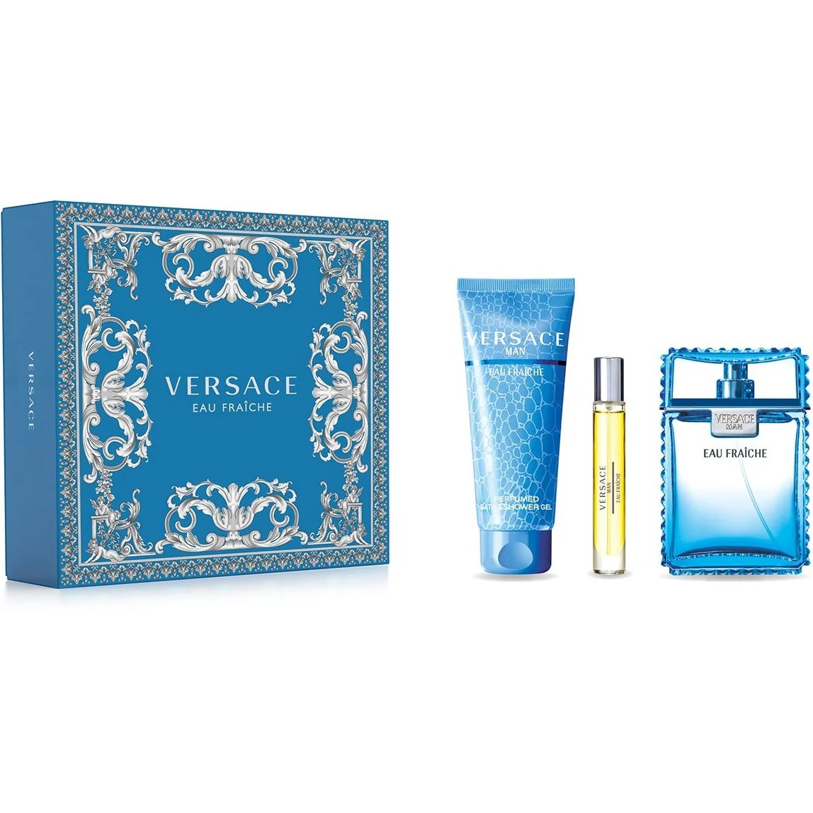 Versace Man Eau Fraiche Gift Set For Men