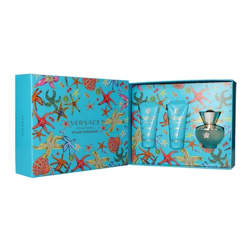 Versace Pour Femme Dylan Turquoise Set EDT 50ml+Perfumed Body Gel 50ml+Perfumed Bath& shower Gel 50ml For Women