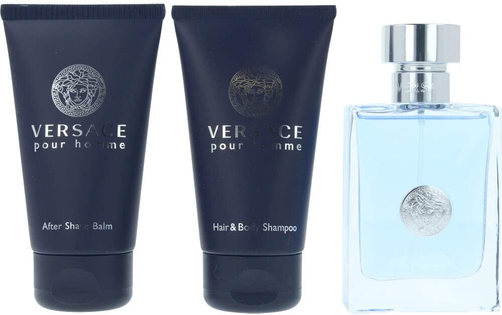 VERSACE POUR HOMME FOR MEN SET EDT 50 ml + AFTERSHAVE BALM 50 ml + HAIR&BODY SHAMPOO 50 ml - Image 3